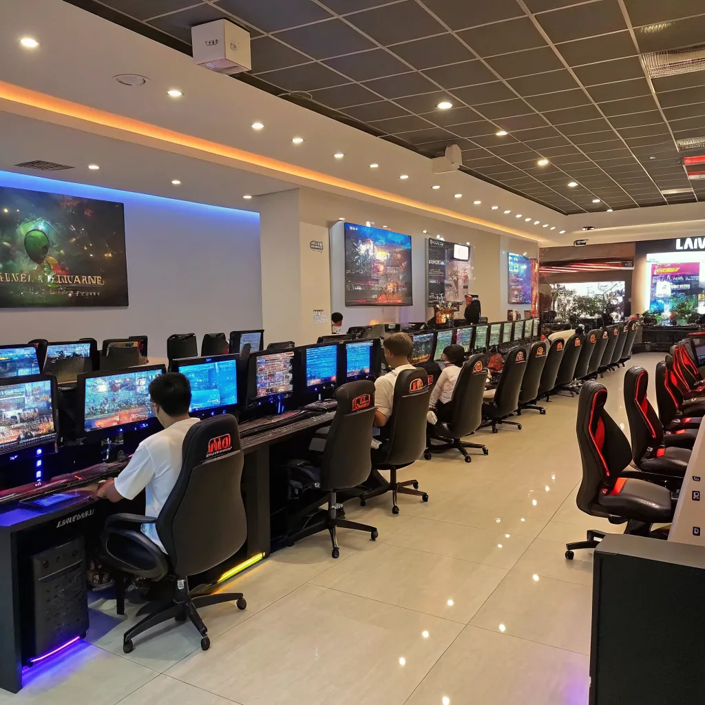 NEXAVIRON Oyun Kafe İllüstrasyon